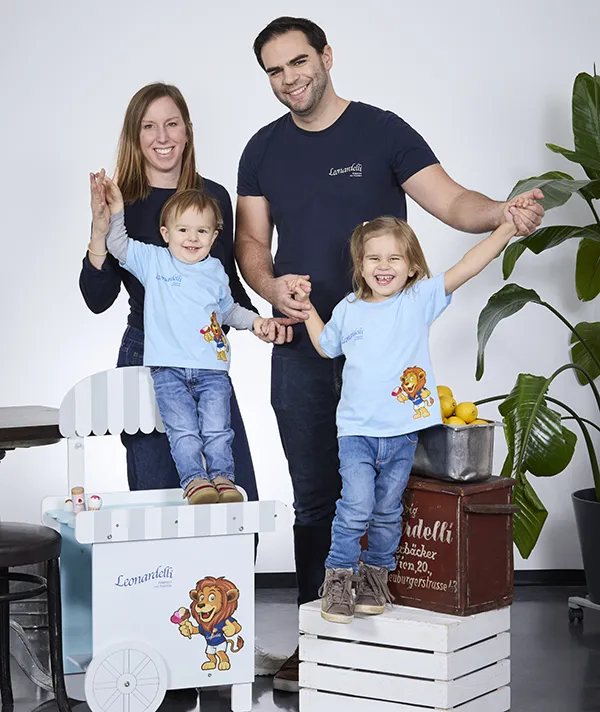 Die aktuelle Generation der Eisfamilie Leonardelli