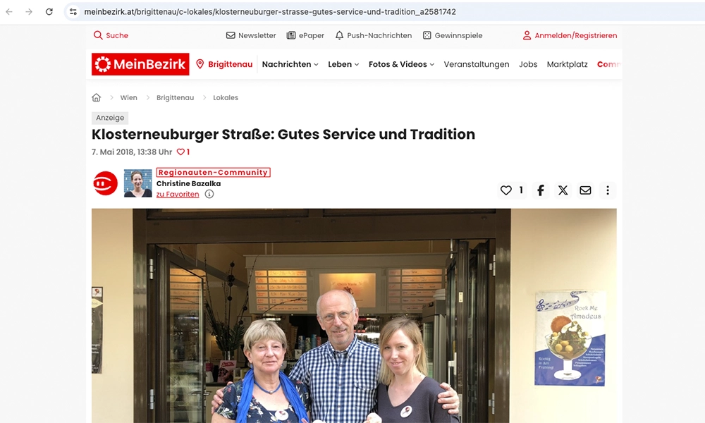 Mein Bezirk Artikel: gutes service
