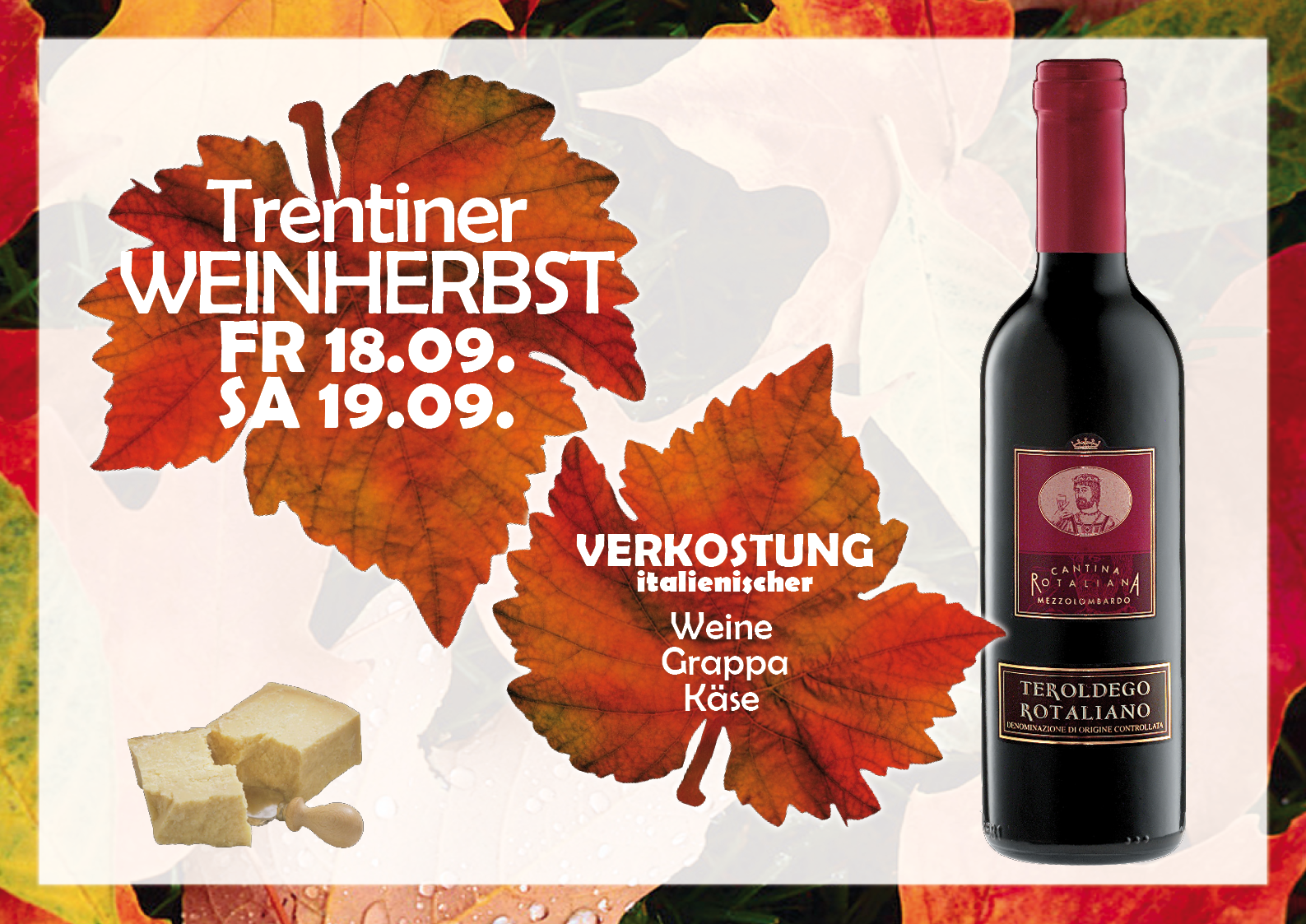 Community Events am 18.&19.9.: Weinverkostung & Bastelworkshop